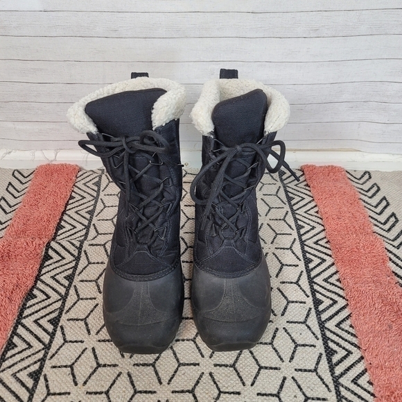 SOREL CUMBERLAND BOOTS IN BLACK, SZ 8 - Picture 4 of 16